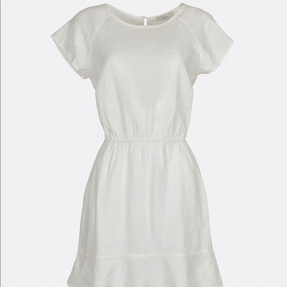 Joie Quora Linen Dress - White